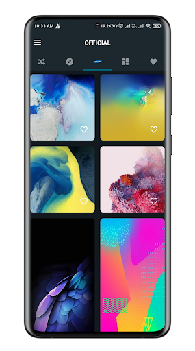 Samsung Galaxy Official Wallpapers - Image screenshot of android app