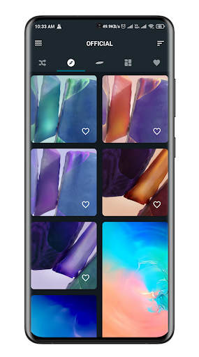 Samsung Galaxy Official Wallpapers - Image screenshot of android app