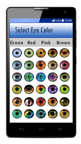 Eye Color Changer – Eye Lens P - Image screenshot of android app