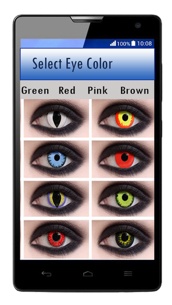 Eye Color Changer – Eye Lens P - Image screenshot of android app