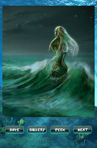 Mermaid Sea Puzzles - Gameplay image of android game