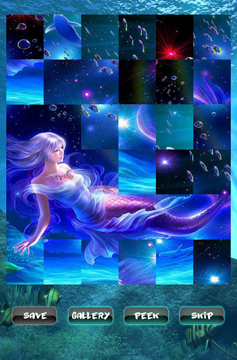 Mermaid Sea Puzzles - Gameplay image of android game