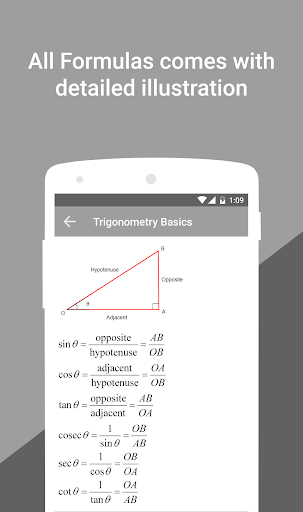 Math Formulas with Calculator - عکس برنامه موبایلی اندروید