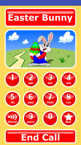 Easter Bunny Call & Text - عکس برنامه موبایلی اندروید