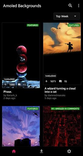 AmoledBackgrounds for reddit - Image screenshot of android app