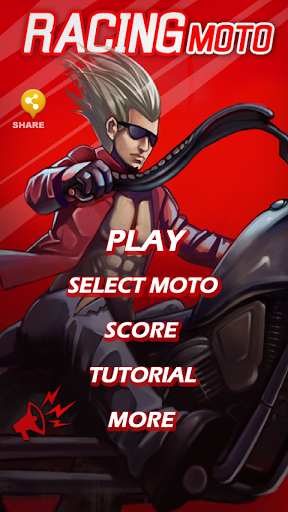 Racing Moto - Gameplay image of android game