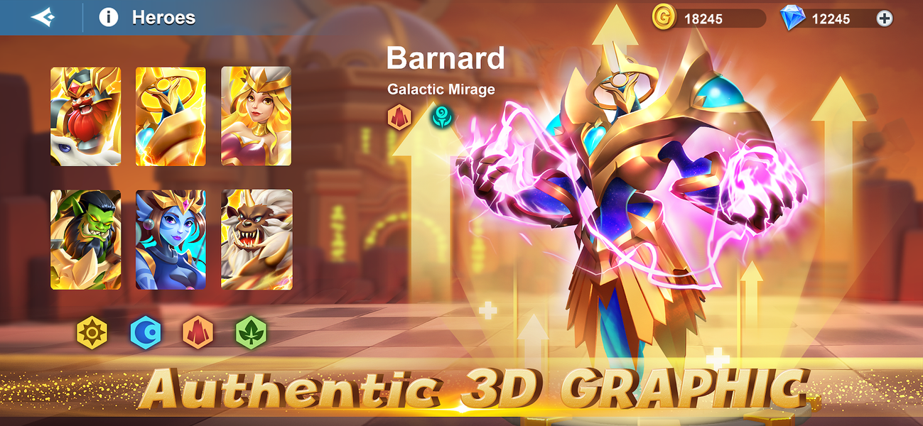 Tap Legends: Tactics RPG - Gameplay image of android game