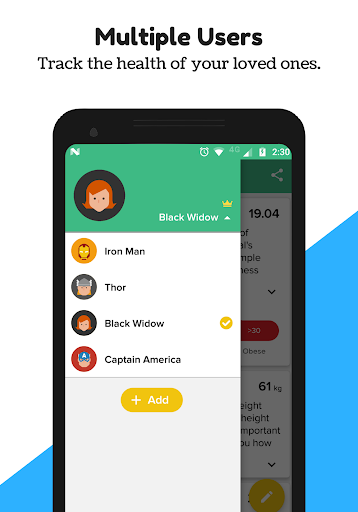 Body Mass Index & Ideal Weight - Image screenshot of android app