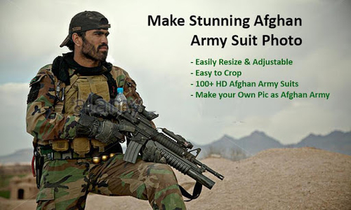 Afghan army dress editor: commandos suit changer - Image screenshot of android app