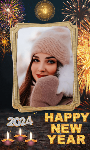 New Year 2024 Photo Frame - Image screenshot of android app