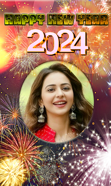 New Year 2024 Photo Frame - Image screenshot of android app