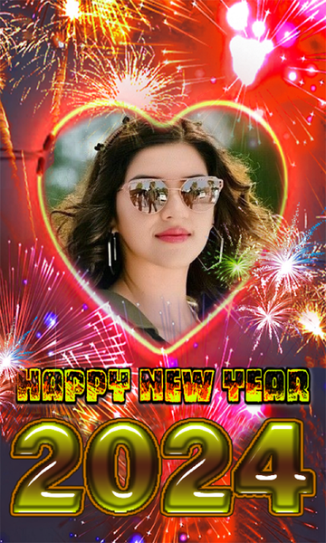 New Year 2024 Photo Frame - Image screenshot of android app