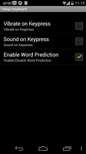 Telugu Keyboard - Image screenshot of android app