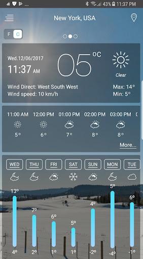 Weather Forecast - عکس برنامه موبایلی اندروید