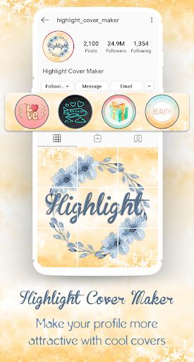 Highlight Story Cover Maker - عکس برنامه موبایلی اندروید