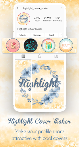 Highlight Story Cover Maker - Image screenshot of android app