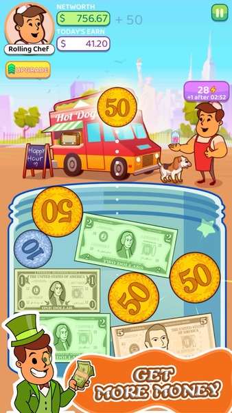 Begging or alms: Merge to Rich - عکس بازی موبایلی اندروید