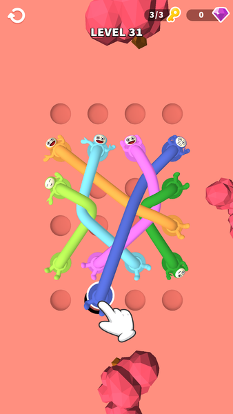 Twisted Puzzle 3D: Tangle Rope - Gameplay image of android game