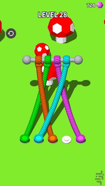Untangle ۳D - عکس بازی موبایلی اندروید