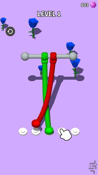 Untangle 3D - عکس بازی موبایلی اندروید