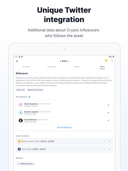 Dropstab Crypto Prices Tracker - Image screenshot of android app