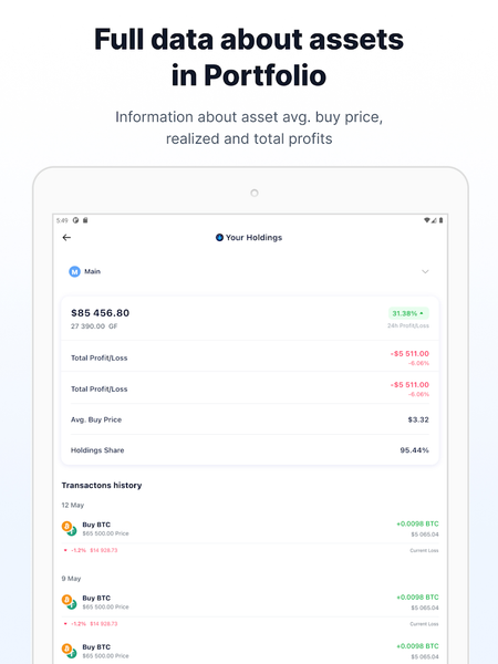Dropstab Crypto Prices Tracker - Image screenshot of android app