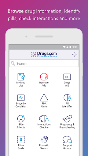 Drugs.com Medication Guide - عکس برنامه موبایلی اندروید