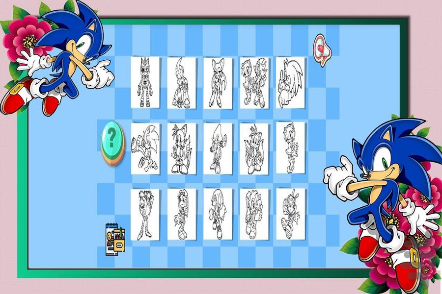 بازی رنگ آمیزی سونیک - عکس بازی موبایلی اندروید