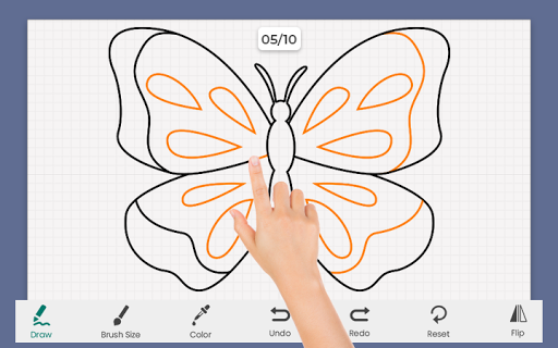 Butterfly Draw Step by Step - عکس برنامه موبایلی اندروید