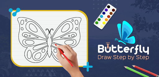 Butterfly Draw Step by Step - عکس برنامه موبایلی اندروید