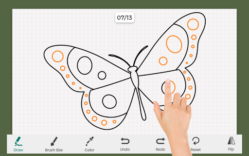 Butterfly Draw Step by Step - عکس برنامه موبایلی اندروید