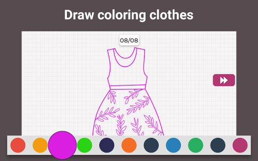 Clothes Draw Step by Step - Image screenshot of android app
