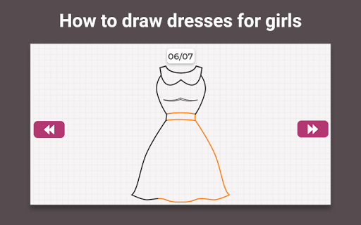 Clothes Draw Step by Step - Image screenshot of android app