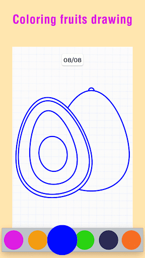 Fruits Draw Step by Step - Image screenshot of android app
