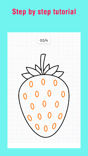 Fruits Draw Step by Step - Image screenshot of android app