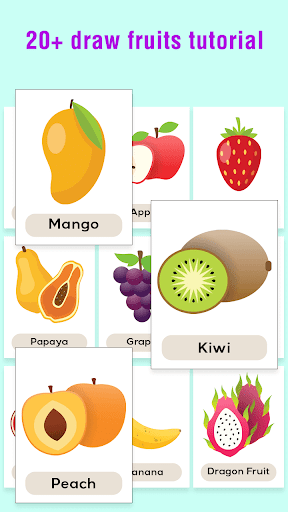 Fruits Draw Step by Step - Image screenshot of android app