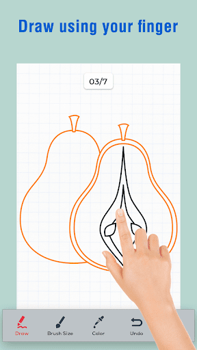 Fruits Draw Step by Step - Image screenshot of android app