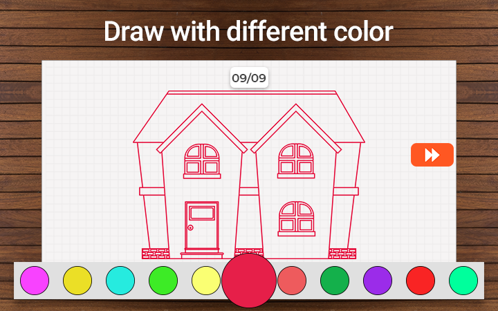House Draw Step By Step - Image screenshot of android app