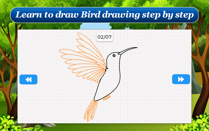 How to Draw Birds Step by Step - Image screenshot of android app