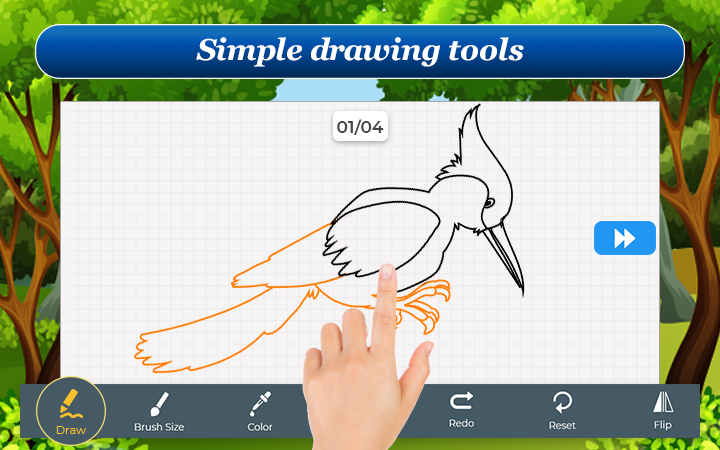 How to Draw Birds Step by Step - Image screenshot of android app