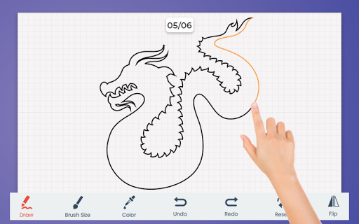 How to Draw Dragon - Image screenshot of android app
