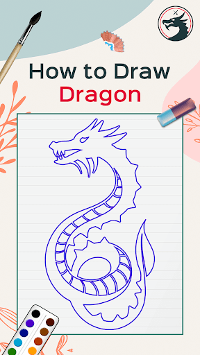 How to Draw Dragon - Image screenshot of android app