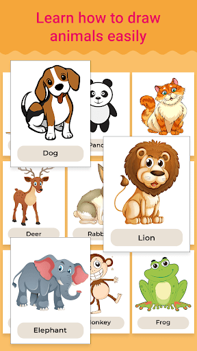 Learn to Draw Animals - Step b - Image screenshot of android app