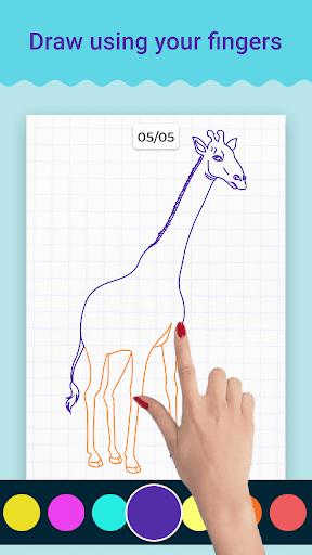 Learn to Draw Animals - Step b - Image screenshot of android app