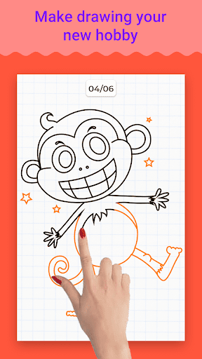 Learn to Draw Animals - Step b - Image screenshot of android app