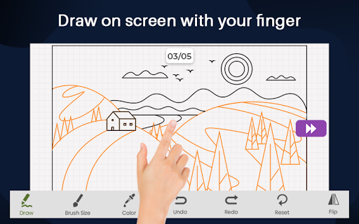 Scenery Draw Step by Step - Image screenshot of android app