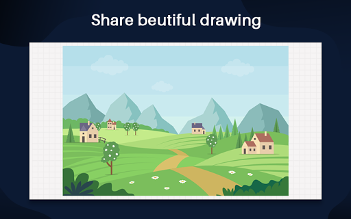 Scenery Draw Step by Step - Image screenshot of android app