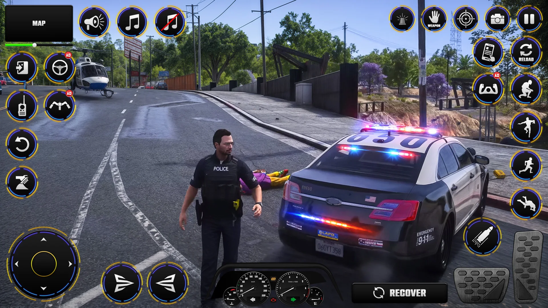 Open World Police Simulator - Gameplay image of android game