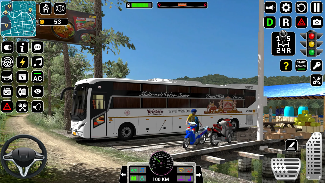 US Bus driving bus Driver 3D - Gameplay image of android game