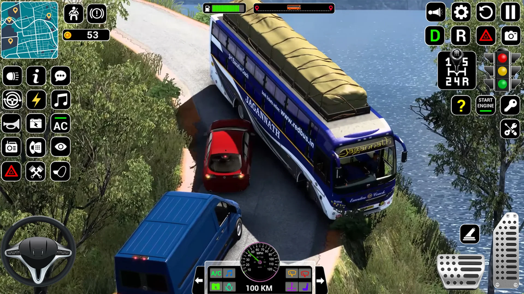US Bus driving bus Driver 3D - Gameplay image of android game